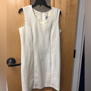 ☀️3/$10☀️ Jason Cody vintage Chic cream Sleeveless Midi Dress size 12